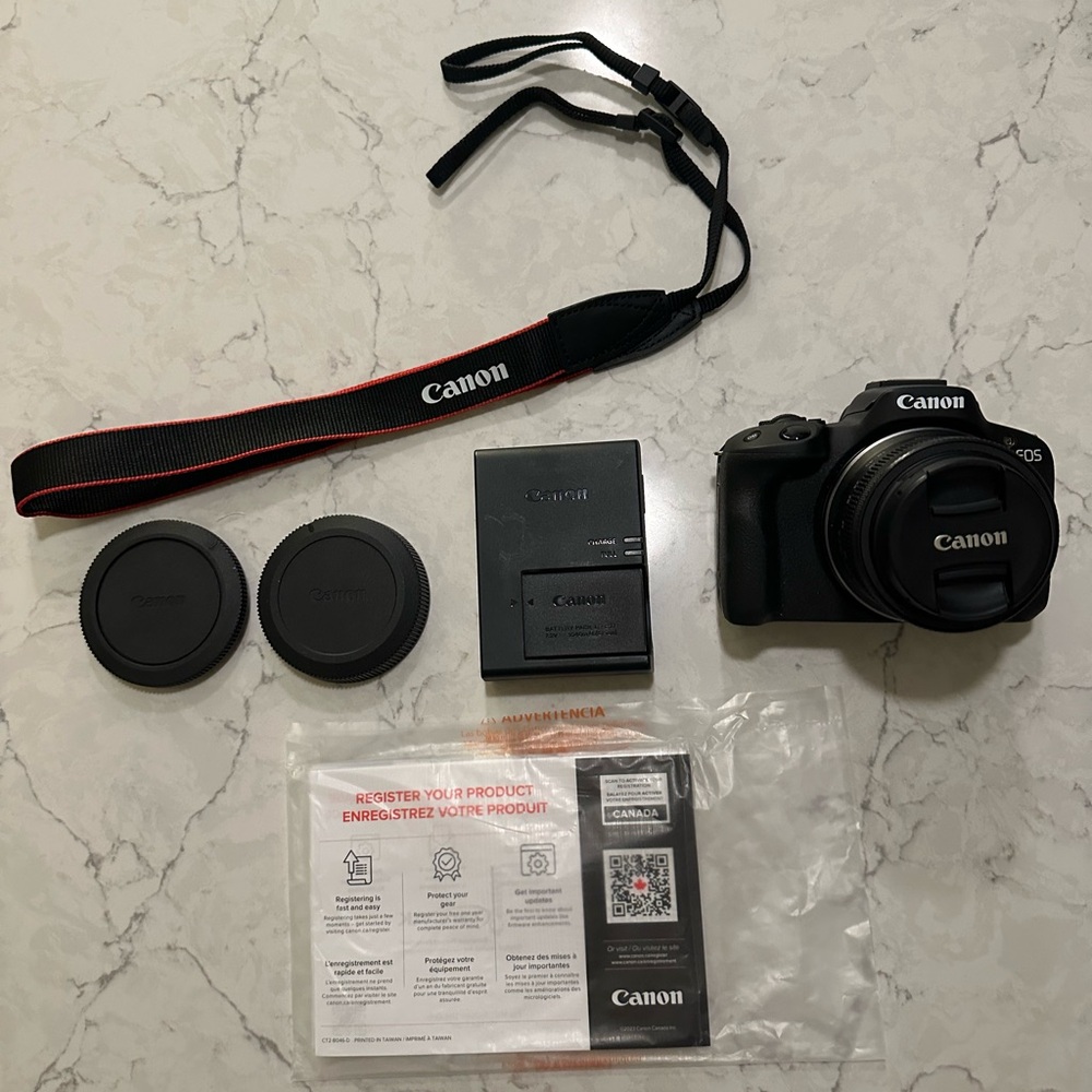Canon EOS R50 Camera with Accessories